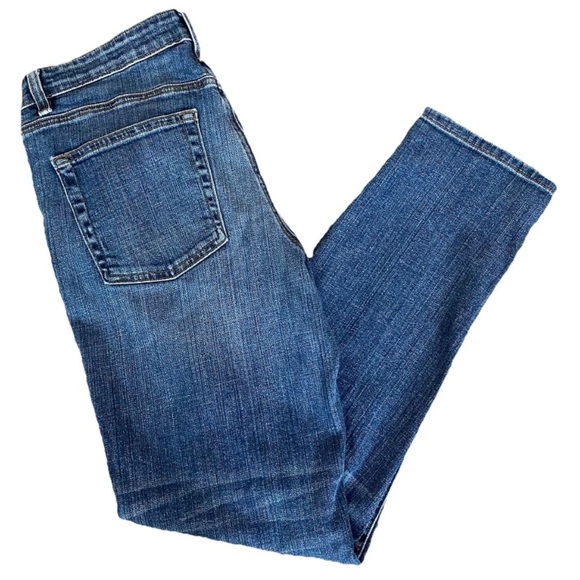 Eileen Fisher Jeans Womens 6 Mid-Rise Straight Leg Medium Wash Organic Cotton - Picture 4 of 9